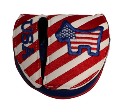 Scotty Cameron - Scotty Dog USA Flag Red/White/Blue Mid-Round Mallet Putter Headcover