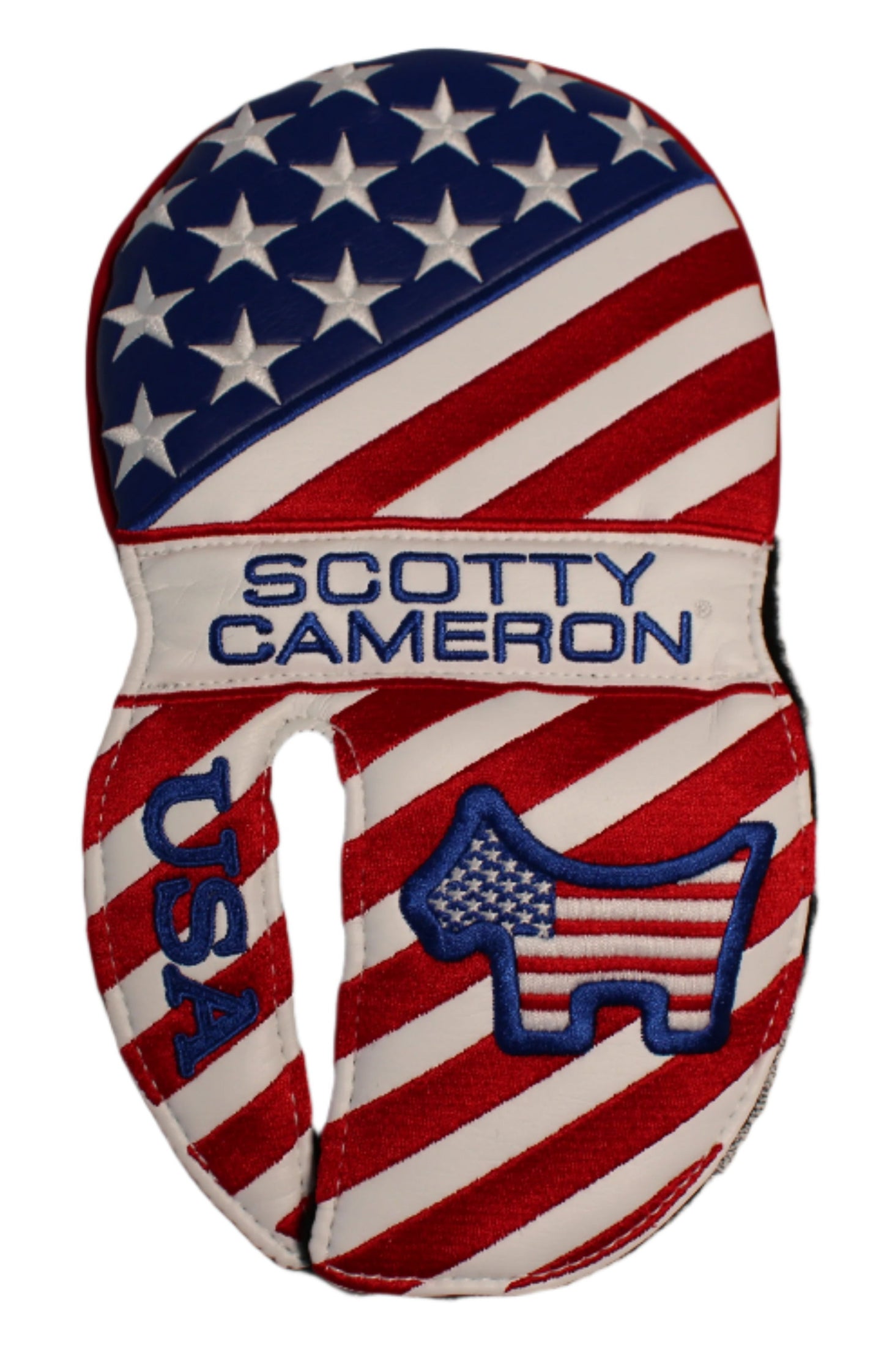 Scotty Cameron - Scotty Dog USA Flag Red/White/Blue Mid-Round Mallet Putter Headcover