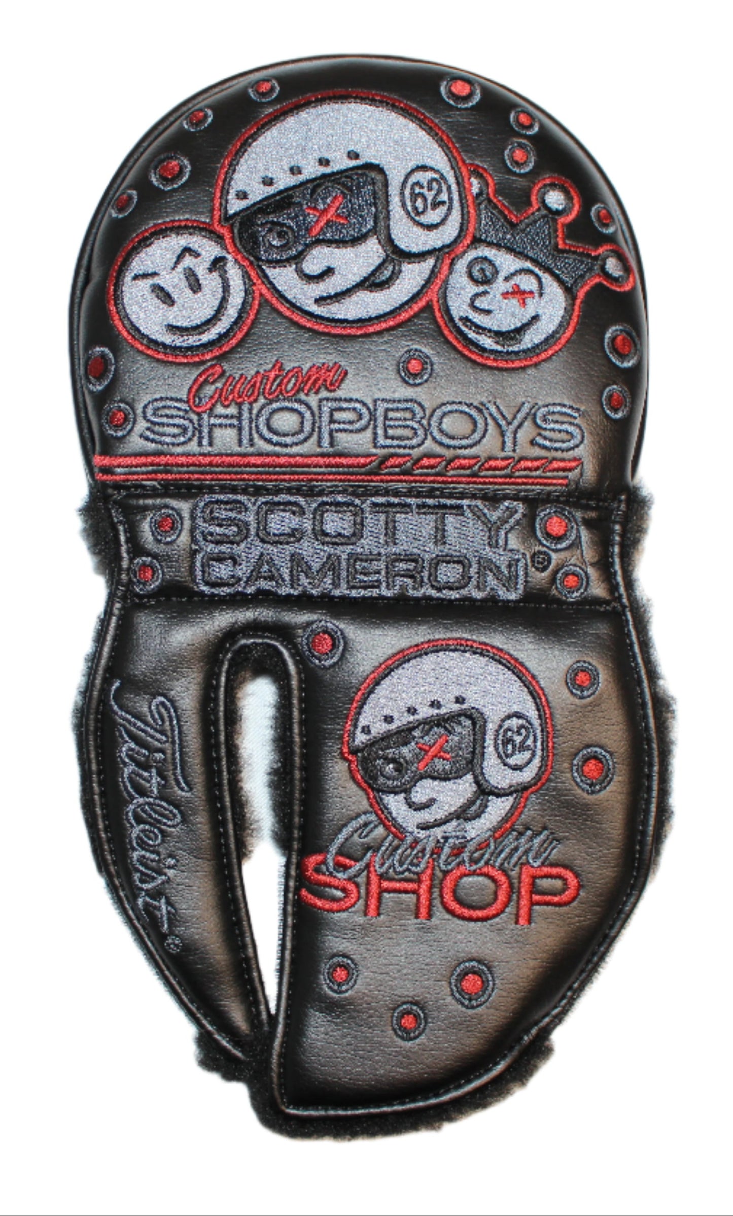 Scotty Cameron - Custom Shop Johnny Racer Grey/Red Mid-Round Mallet Putter Headcover