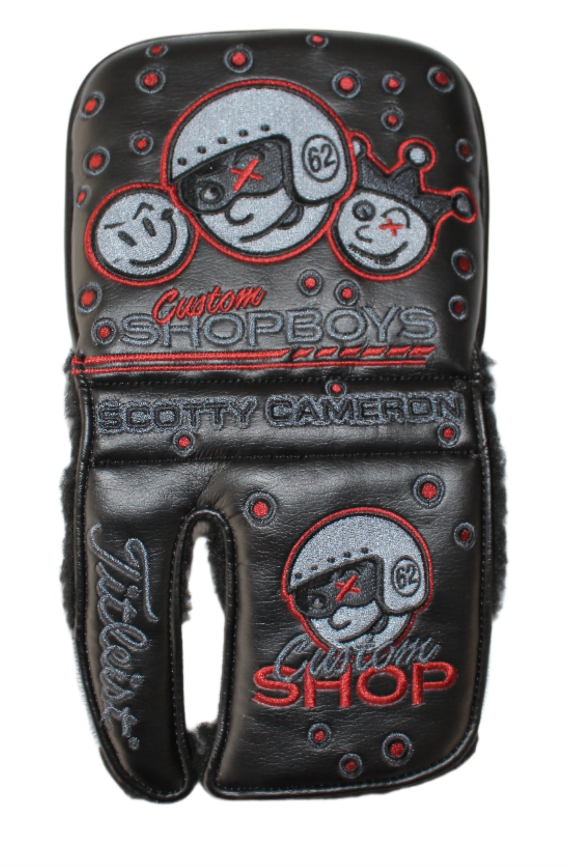 Scotty Cameron - Custom Shop Johnny Racer Grey/Red Mid-Square Mallet Putter Headcover