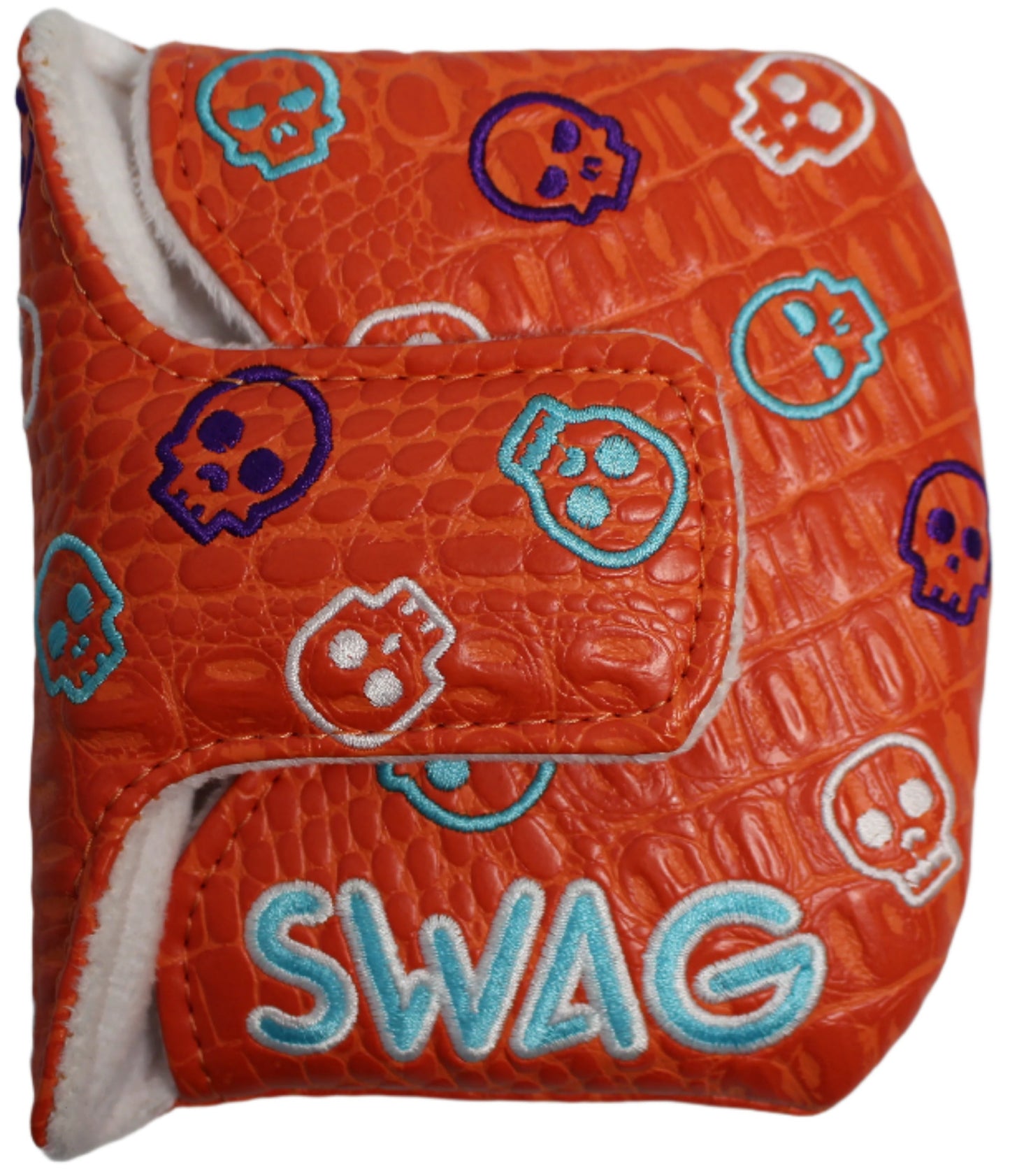 Swag Golf - Skulls Orange/Pink/Blue Mallet Putter Headcover