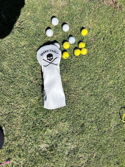 White Skull Golf Driver Headcover