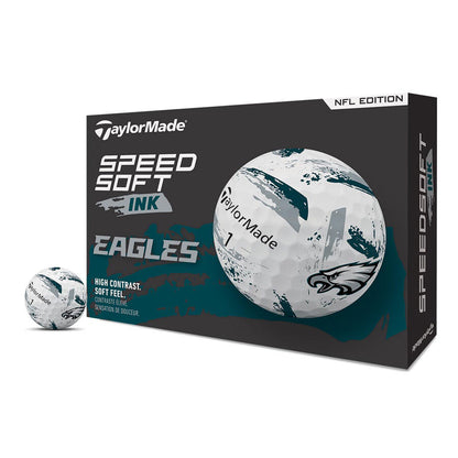 TaylorMade Speed Soft Ink NFL Eagles Golf Balls