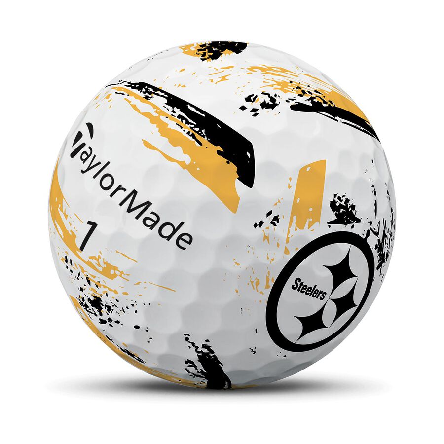 TaylorMade Speed Soft Ink NFL Steelers Golf Balls