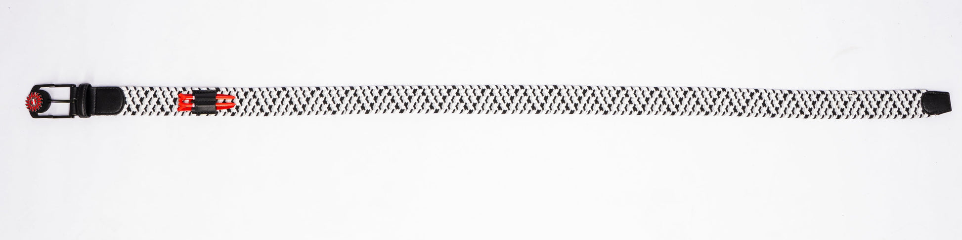 THE BRAIDED BYRD GOLF BELT - Black Capped Chickadee