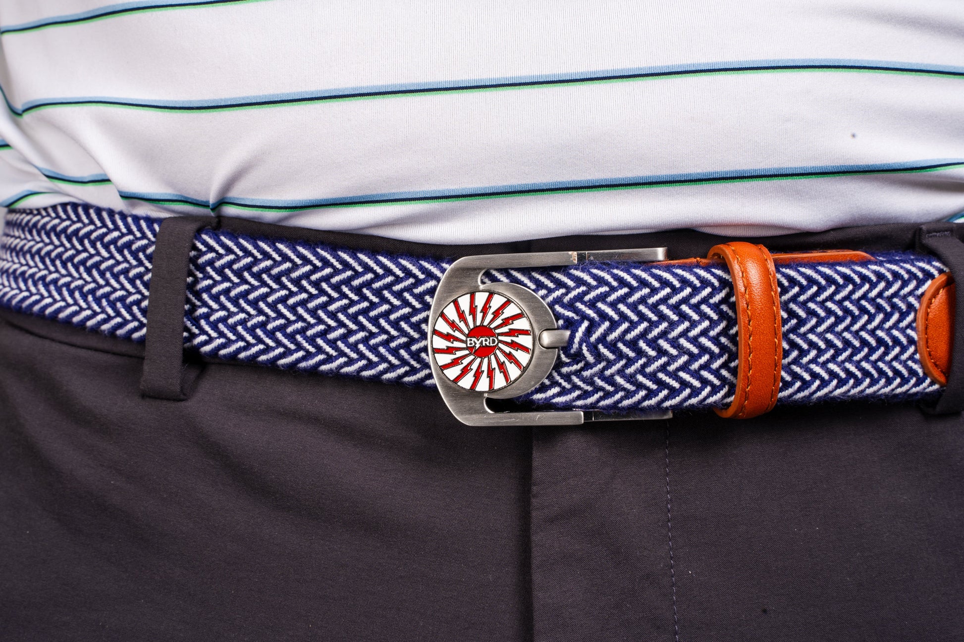 THE BRAIDED BYRD GOLF BELT - Mountain Bluebyrd