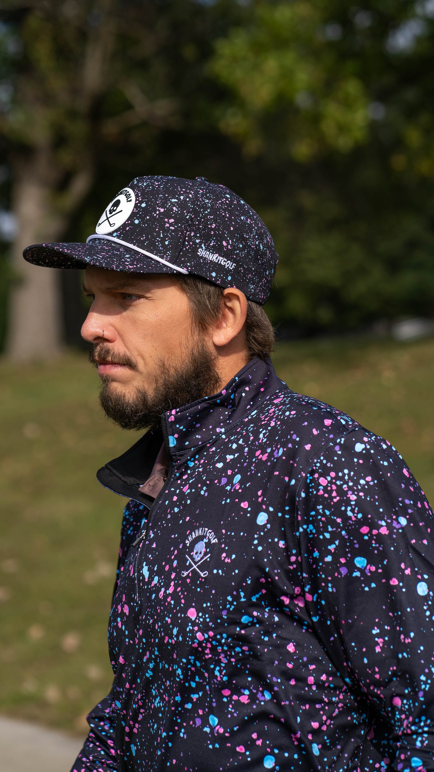 Paint Splatter Quarter Zip