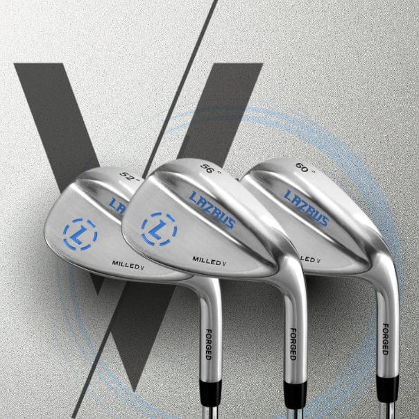 Lazrus Golf - Milled V Wedges Set (52°, 56° & 60°)