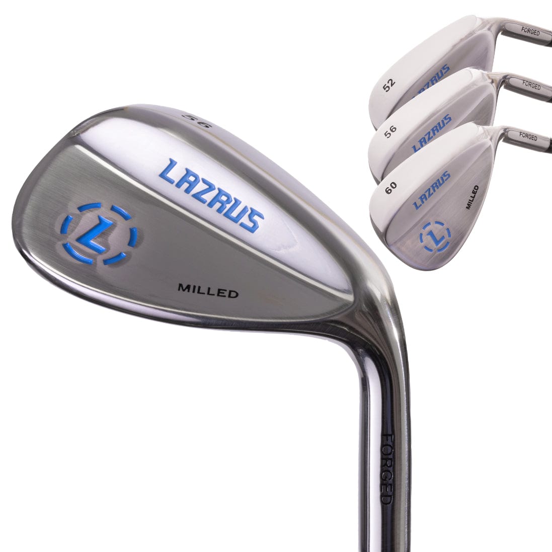 Lazrus Golf - Wedges Set or Individual - Forged 52, 56, 60 | Gap, Sand, Lob Wedge (Right or Left Hand)