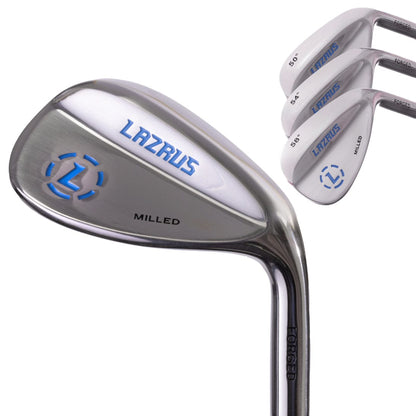 Lazrus Golf - Wedges Set or Individual - Forged 50, 54, 58 | Gap, Sand, Lob Wedge (Right Hand)