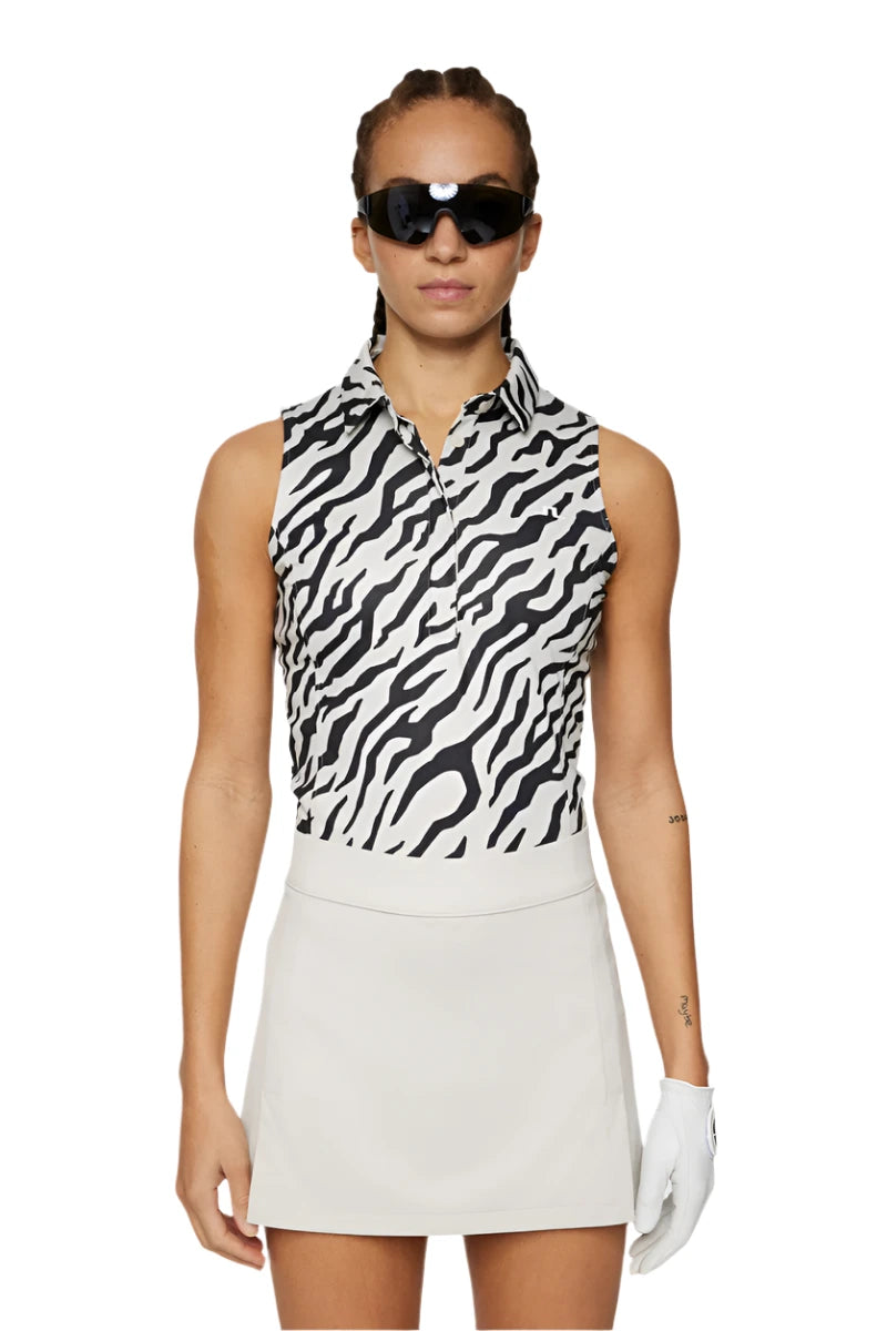 J. Lindeberg Dena Print Sleeveless Top
