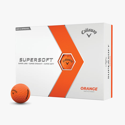 Callaway Supersoft Matte Orange 2023 Golf Balls