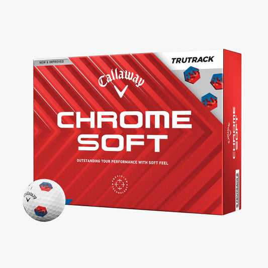 Callaway Chrome Soft TruTrack Blue & Red 2024 Golf Balls