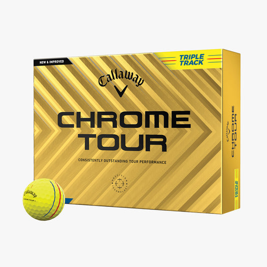 Callaway Chrome Tour Triple Track Yellow 2024 Golf Balls