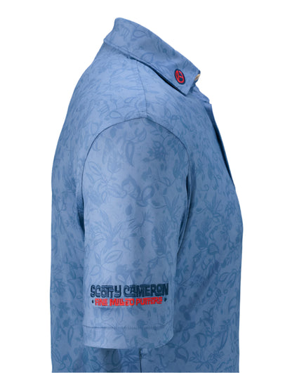 Scotty Cameron x Peter Millar - Scotty "Circle T" Blue Bulldog Golf Polo Shirt