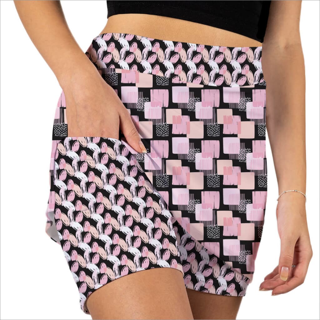CHECKED OUT PINK SKORT