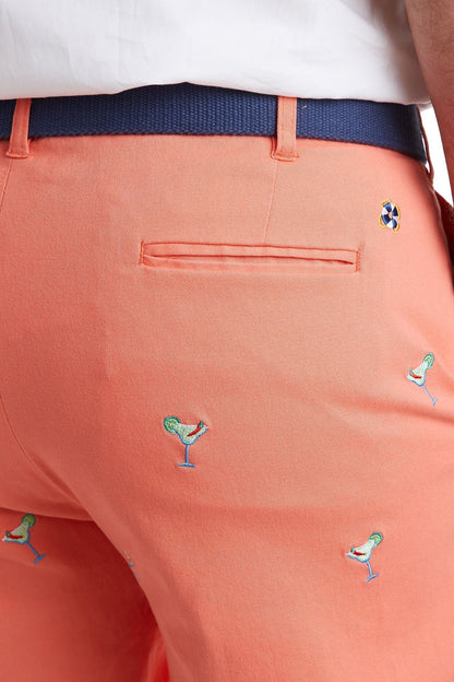 Cisco Short Stretch Twill Coral with Spicy Margarita