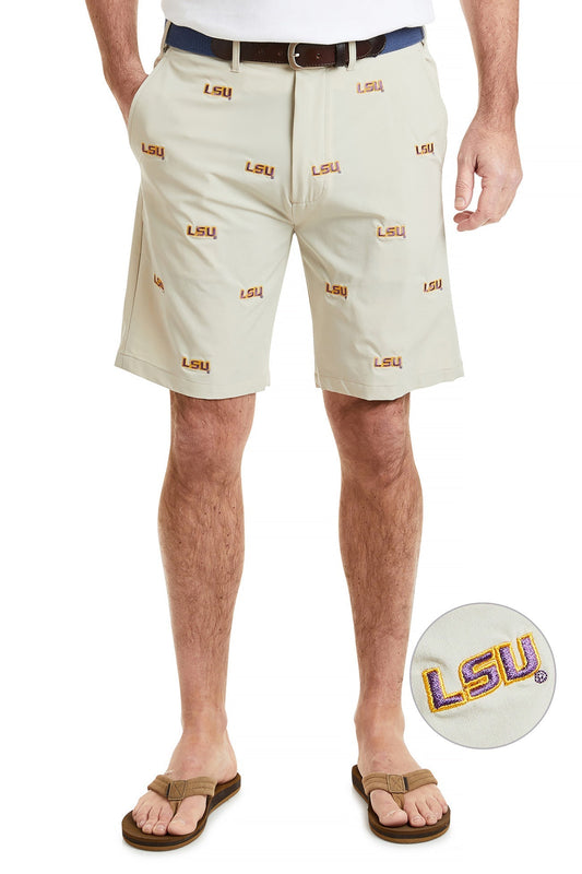 Collegiate ACKformance Short Khaki with LSU