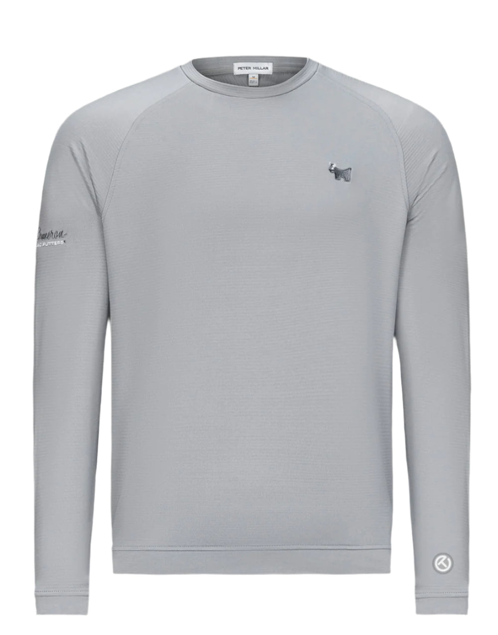 Scotty Cameron x Peter Millar - Beaumont Performance Crewneck "Bulldog" Gray Shirt