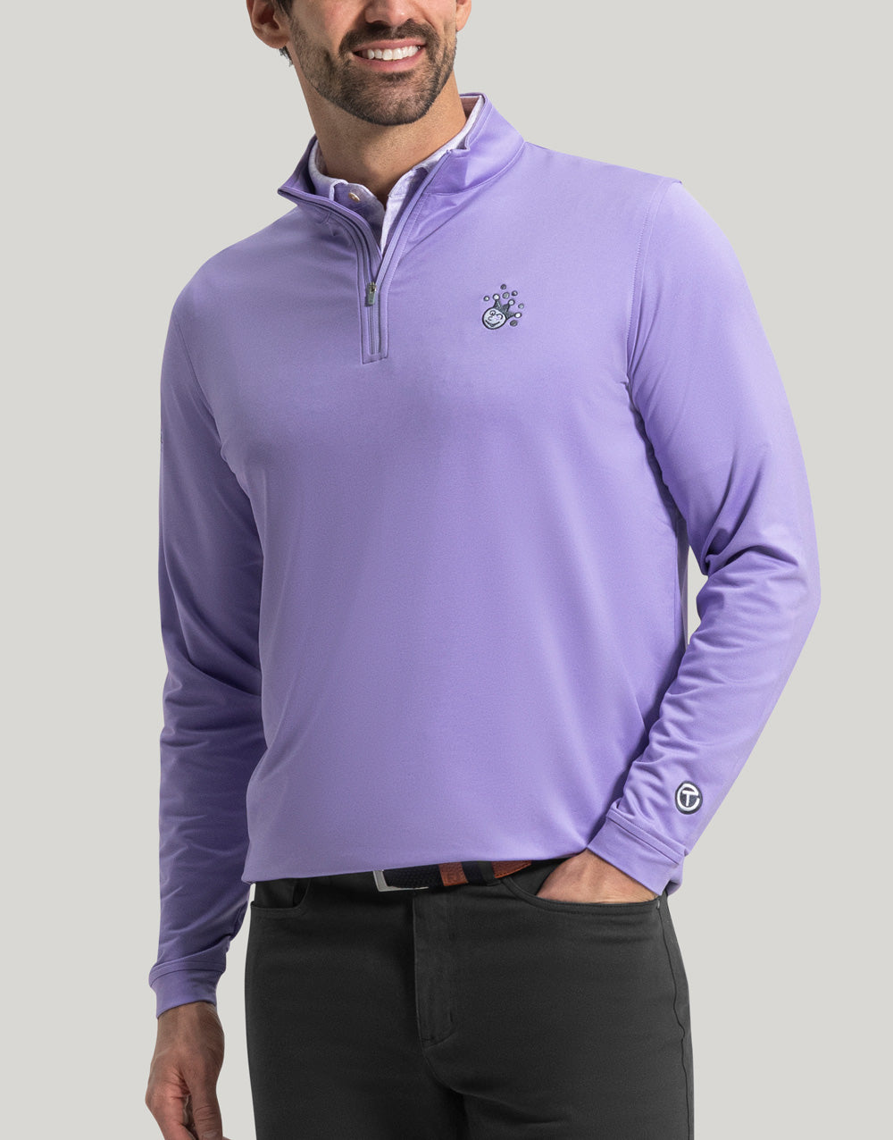 Scotty Cameron x Peter Millar 2025 Jackpot Johnny "Circle T" Performance Purple Pullover