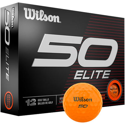 Wilson 50 Elite Orange 2023 Golf Balls