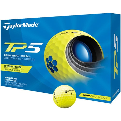 TaylorMade TP5 Yellow 2021 Golf Balls