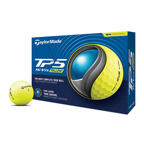 TaylorMade TP5 Hi-Vis Yellow 2024 Golf Balls