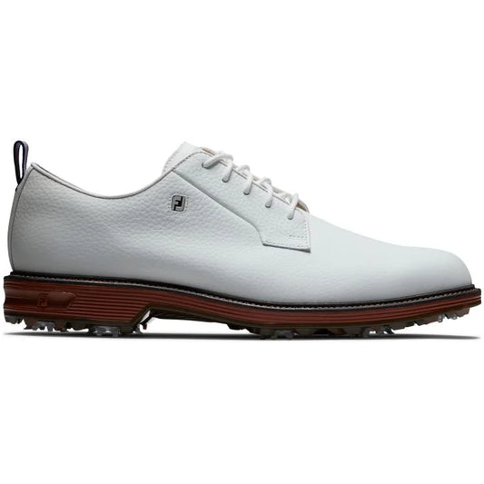 FootJoy DryJoys Premiere Golf Shoes (Previous Season) - White/Brick 53992