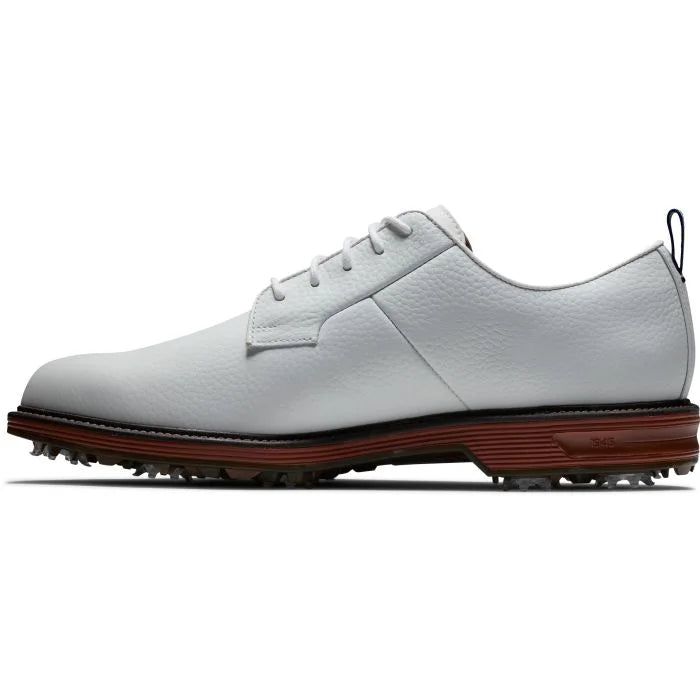 FootJoy DryJoys Premiere Golf Shoes (Previous Season) - White/Brick 53992