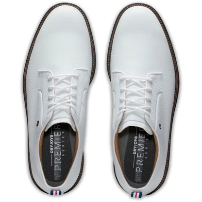 FootJoy DryJoys Premiere Golf Shoes (Previous Season) - White/Brick 53992