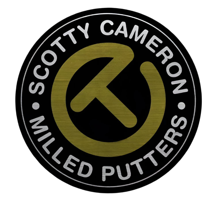 Scotty Cameron "Circle T" Milled Putters Sticker - Green/Charcoal Round 3.125”