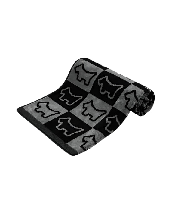 Scotty Cameron Dog Checkered Black/Grey Golf Towel