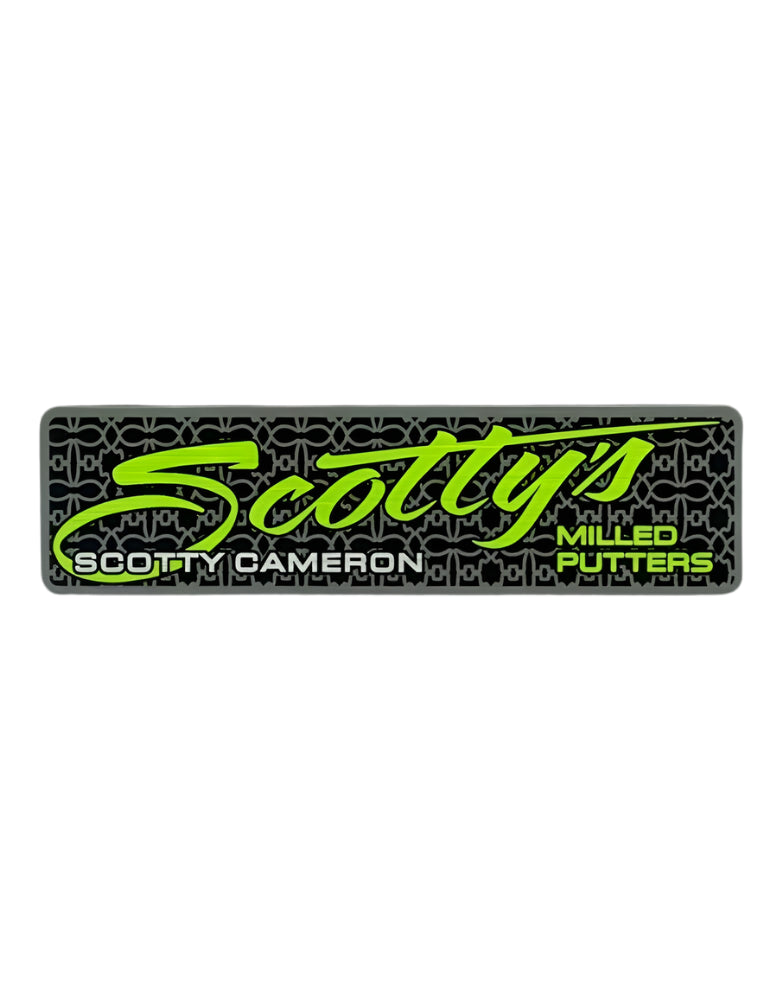 Scotty Cameron "Scotty Script" Lime Sticker - Rectangle 3.5" x 1.0"