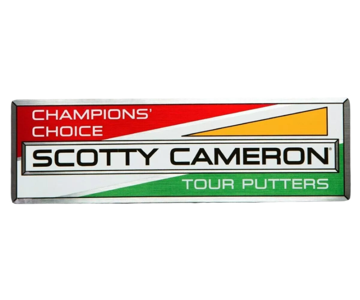 Scotty Cameron 2021 Champions Choice "Euro Racer" Metallic Mylar Sticker - 6.5" x 2.0"