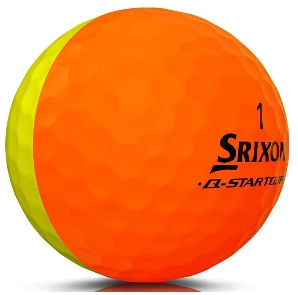 Srixon Q-Star Tour Divide 3 Brite Yellow & Orange Golf Balls