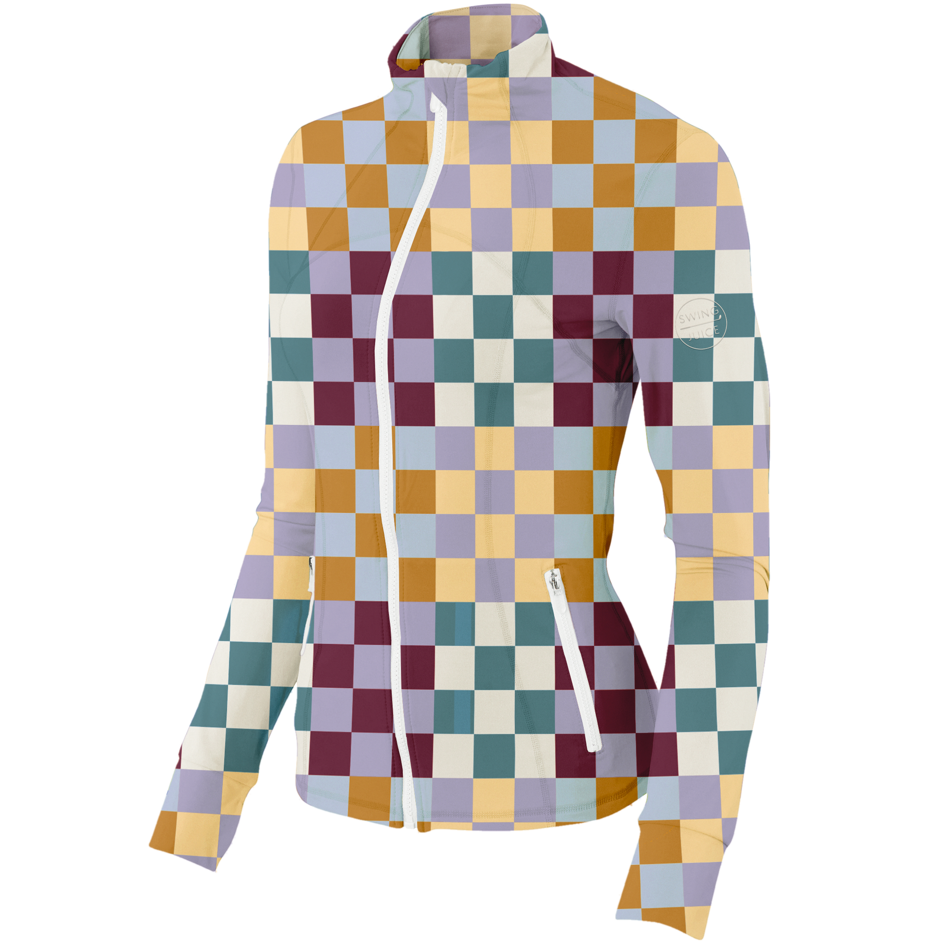 Golf Multi Checker Women's Full Zip