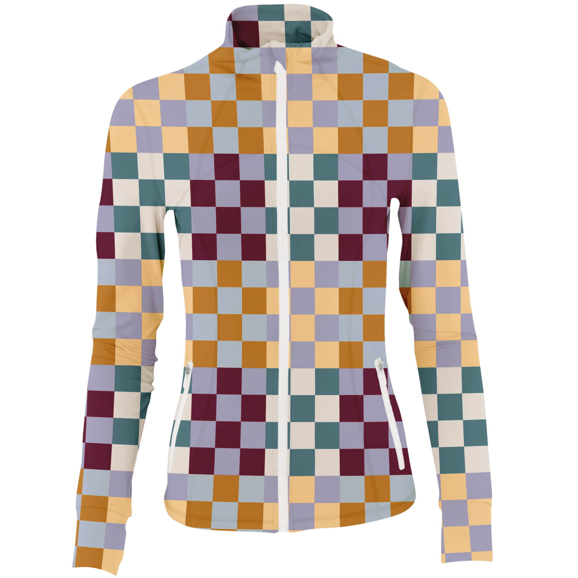 Golf Multi Checker Women's Full Zip