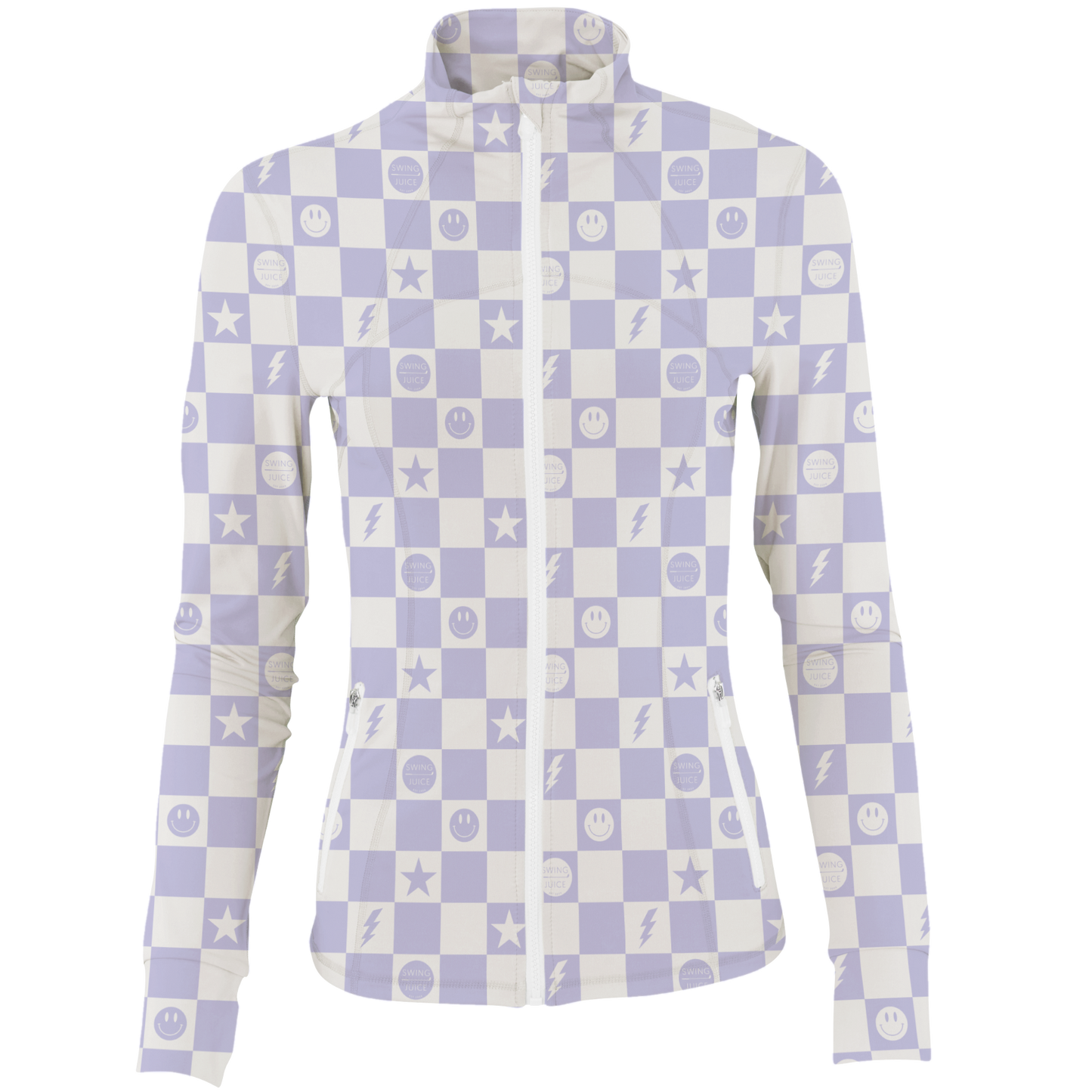 Golf Smile Face Women's Full Zip