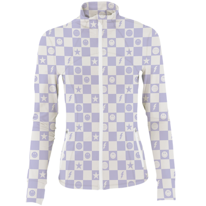 Golf Smile Face Women's Full Zip