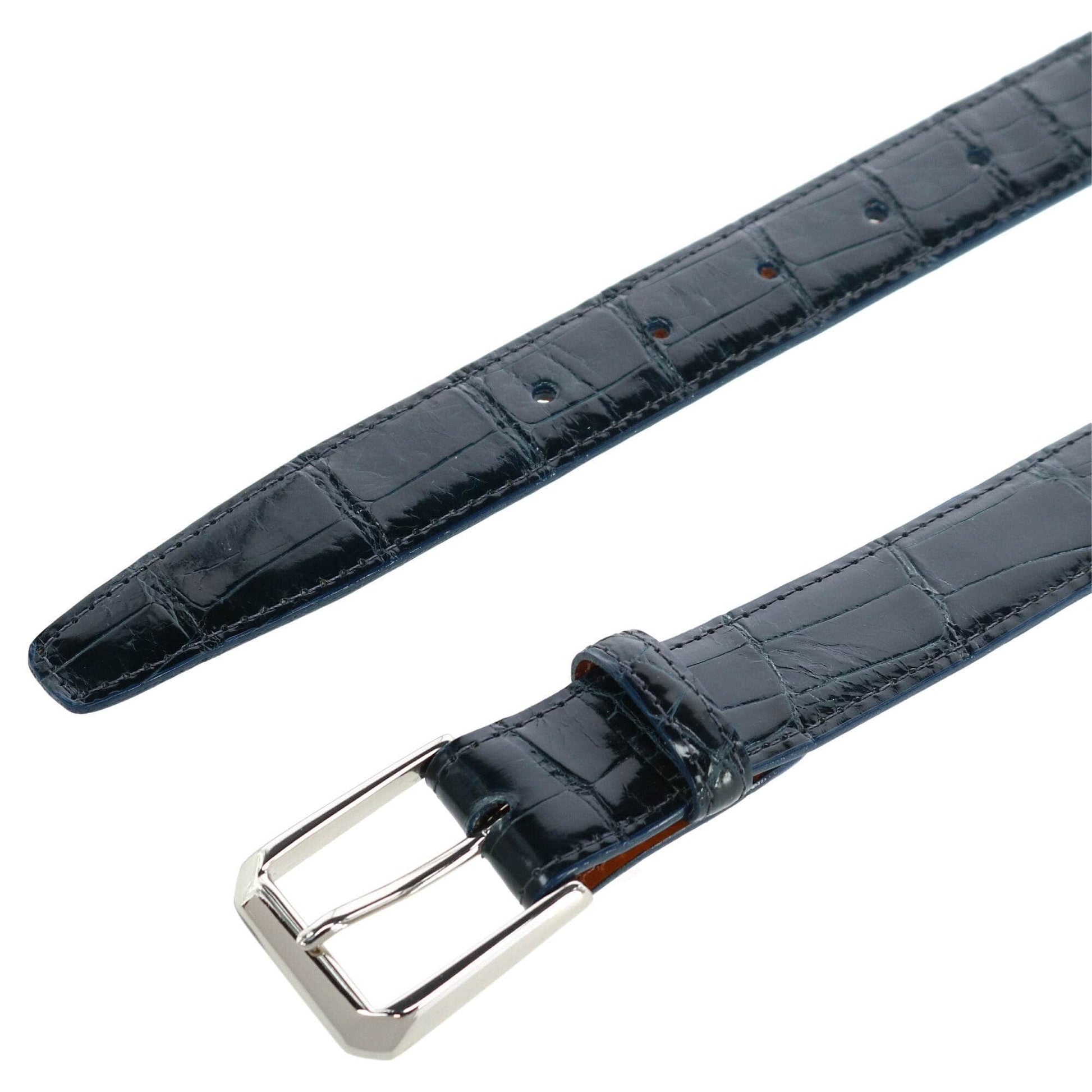 Classic 30MM Genuine Glazed Alligator Belt