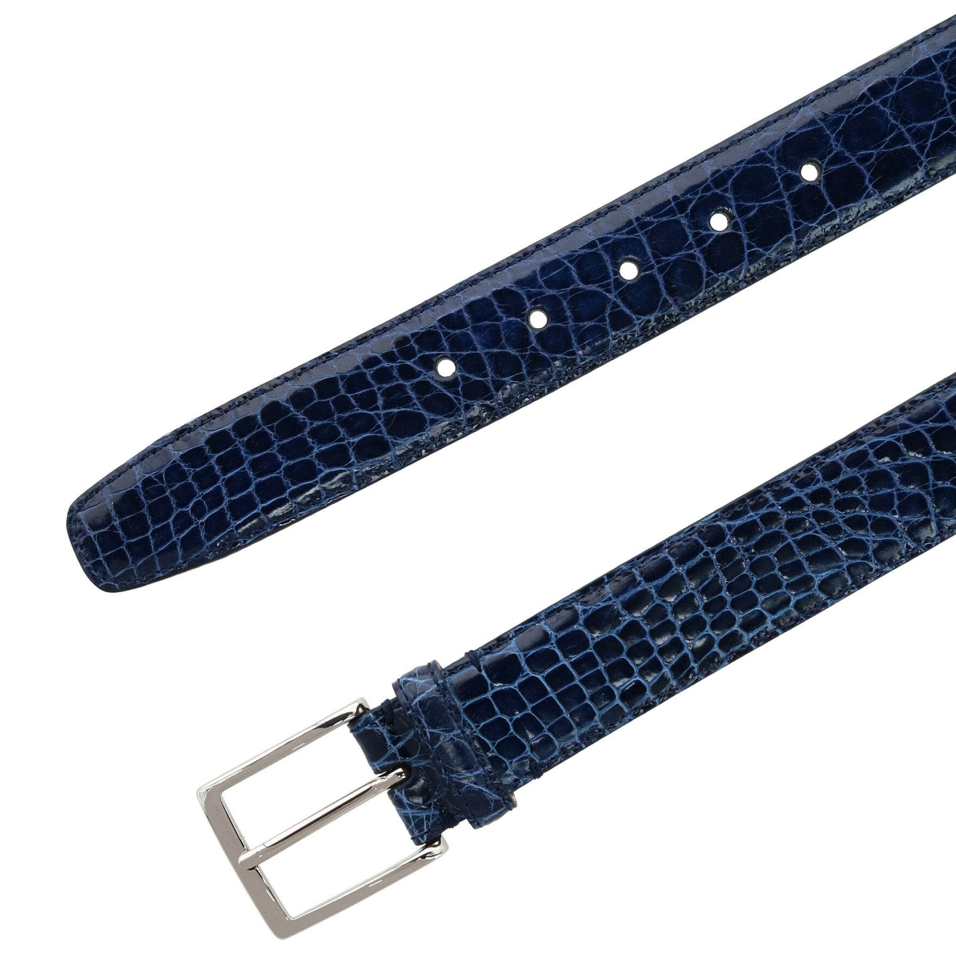 Genuine Caiman Crocodile 35mm Leather Dress Belt