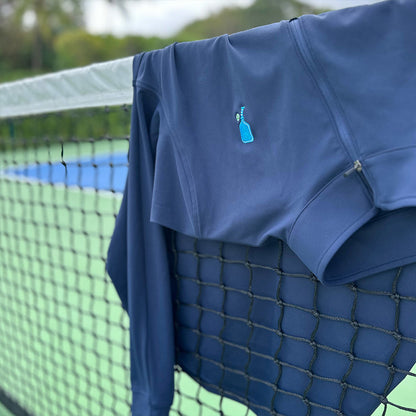 Court Performance Quarter Zip Pullover in Navy