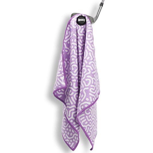 Wrong Fairway Lavender Magnet Golf Towel